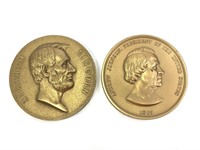 Lincoln & Jackson Bronze Presidential Medallions