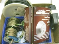 Box Lot of Wire & Home Repair Items