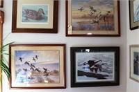 4 Waterfowl signed prints