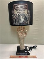 COLLECTABLE HAND WALKING DEAD TABLE LAMP