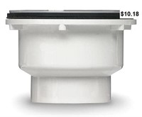 Oatey 825-2P 2" PVC Shower Drain, 2-Inch, White