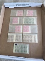 1938 US plate block stamp lot