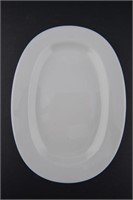 CH-APR AO11 -  White Rimmed Oval Dish 11'