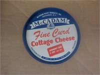 Tin cottage Cheese advertising top