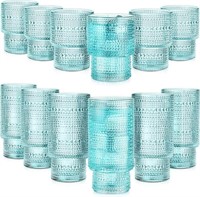 Foaincore 12 Count Vintage Drinking Glasses