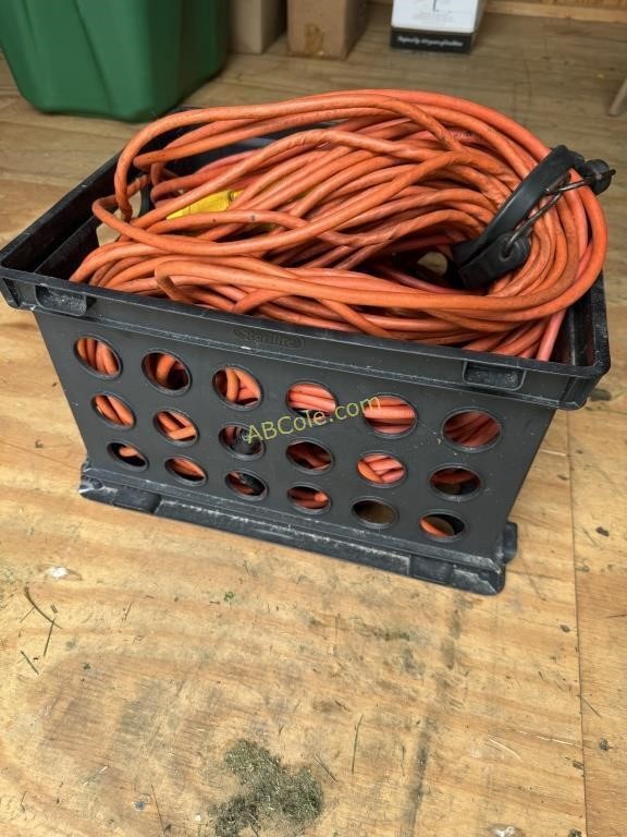 Crate of Extension Cords, Like New