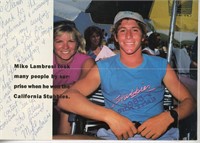 Award winning surfer Mike Lambresi signed magazine