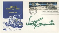Scott Carpenter Signed 1967 Space Cover. GFA Authe