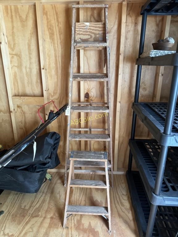 6' A- Frame Ladder, Like New, with 2' Step Ladder