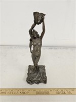 Art Nouveau Figural Statue Candle Holder-12" Tall