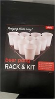 Beer Pong Rack and Kit - NEW