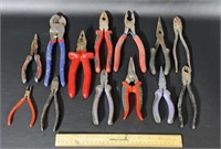 Assorted Side Cutters, Cutters And Pliers