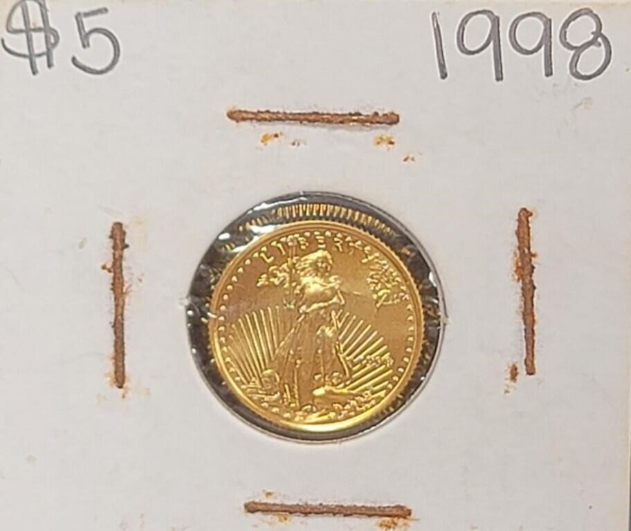 279 - 1998 $5 GOLD COIN (B42)
