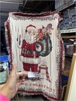 Vintage Christmas throw blanket