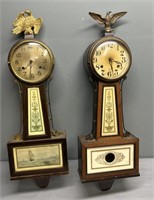 2 New Haven Banjo Clocks