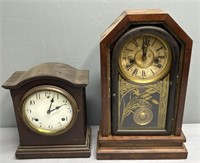 2 Antique Waterbury Shelf Clocks