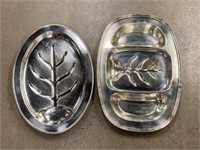 (2) Silverplate Platters