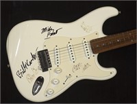 Signed White Electric Guitar