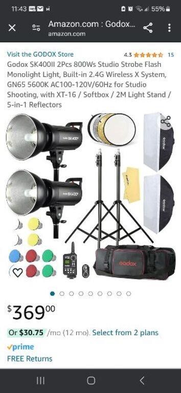 Godox SK400ii Flash monolight Lighting kit