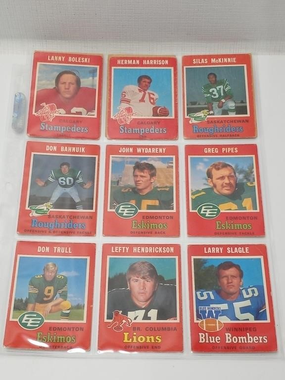 1971 O-Pee-Chee Cfl Cards