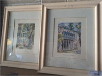 2 framed pictures