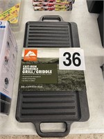 CAST IRON REVERSIBLE GRILL/GRIDDLE 20"X9.5"