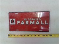 Farmall license plate