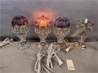 3 Decorative Lamps & 1 Parts Lamp