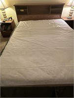 bed head board, frame and mattress