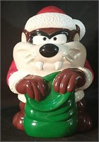 13" Taz Santa Cookie Jar