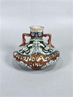 Dutch Holland America Line Art Nouveau Vase