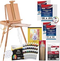 U.S. Art Supply 63-Pc Artist Oil Painting Set