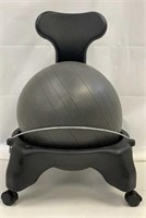 Rolling exercise ball chair*