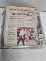 Binder Full of Newspaper Memorabilia