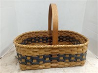 Woven Basket With Wood Handle