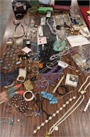 Large Vintage Assorted Costume Jewelry