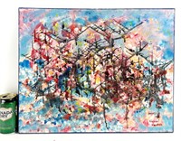 Huile sur toile signée LIGUORI VACHON 16"x20"