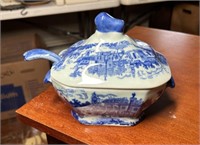 Flow Blue Mini Tureen