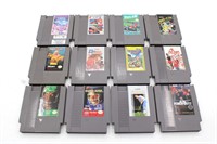 (12) Original Nintendo NES Sports Video Games