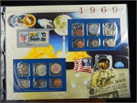 1969 United States Coin & Stamp Set