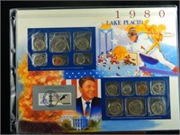 1980 United States Coin & Stamp Set