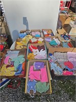 large lot of doll clothes