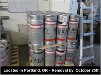 LOT, (40) 1/6 BARREL STAINLESS STEEL KEGS