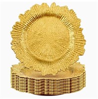 $40 Gold Charger Plates 13" pack of 10