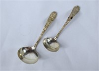 2 1905 SCHOFIELD Baltimore Rose Sterling Ladles