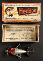 Vintage Heddon Baby Dowagiac Wooden Fishing Lure