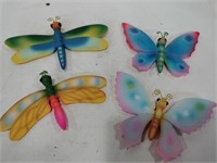 Butterfly and Firefly wall hangings