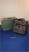 2 misc. vintage luggage bags