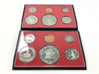US Proof Sets 1976, 1977 US Mint, 6 Coins Each