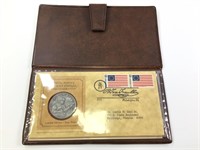 USPS Bicentennial Pewter Commem. Medal + Cover